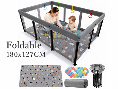 Playpen Foldable Playard with Mat