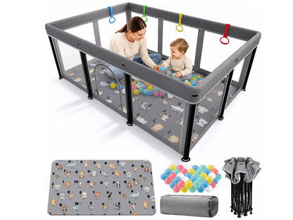 Playpen Foldable Playard with Mat