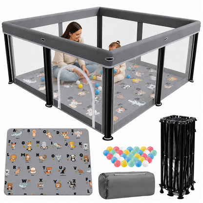 Playpen Foldable Playard with Mat