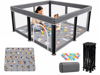 Playpen Foldable Playard with Mat