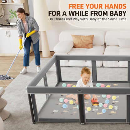 Playpen Foldable Playard with Mat