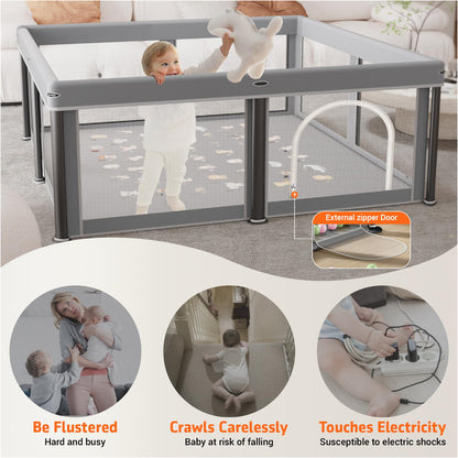 Playpen Foldable Playard with Mat