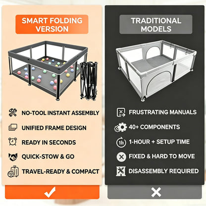 Playpen Foldable Playard with Mat