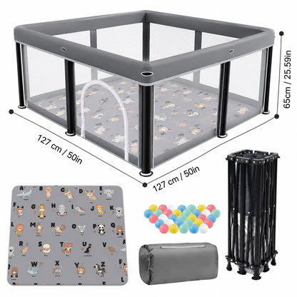 Playpen Foldable Playard with Mat