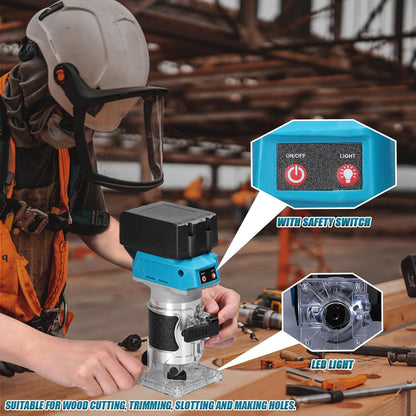 Cordless Wood Router 18000RPM  6 Speed