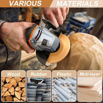 5-Piece Wood Carving Disc Set for 4" and 4 1/2" Angle Grinders