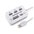 SD card reader with USB hub showing front ports