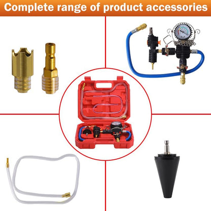 Radiator Coolant Vacuum Purge & Refill Kit Cooling System Tester Tool Kit