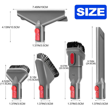 Vacuum Cleaner Accessories Set 6 Piece Attachment Kit for Dyson Cordless Vacuums