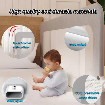 Toddlers Bed Rail 200x66CM Adjustable Folding Toddler Safety Guard