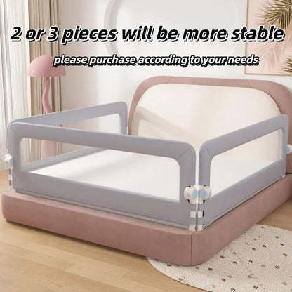 Toddlers Bed Rail 200x66CM Adjustable Folding Toddler Safety Guard