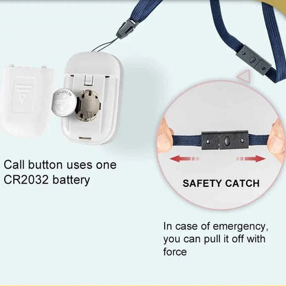 Wireless Caregiver Pager SOS Call Button for Patients Elderly Pregnant Disabled