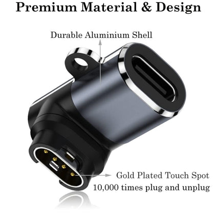 Micro to Garmin Watch Charging Adapter