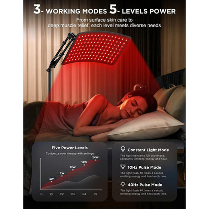 LED Red Light Therapy Lamp