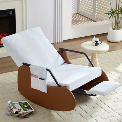 Recliner Chair Adjustable Rocking Chair with 3-Level Backrest,