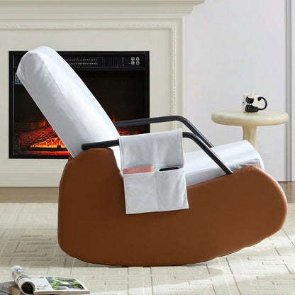 Recliner Chair Adjustable Rocking Chair with 3-Level Backrest,