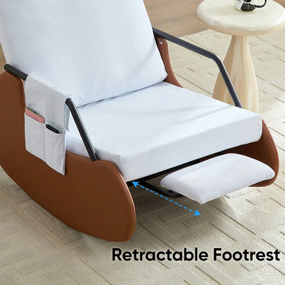 Recliner Chair Adjustable Rocking Chair with 3-Level Backrest,