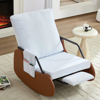 Recliner Chair Adjustable Rocking Chair with 3-Level Backrest,