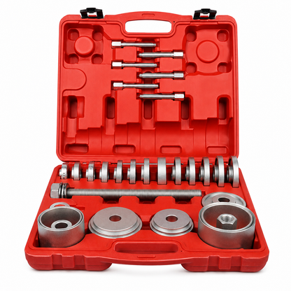 31-Piece Wheel Bearing Removal Kit – Front & Rear Hub Bearing Puller & Press Set