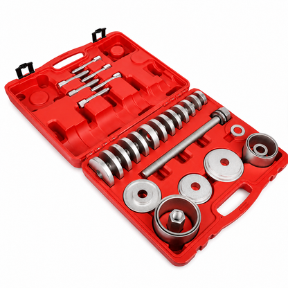 31-Piece Wheel Bearing Removal Kit – Front & Rear Hub Bearing Puller & Press Set