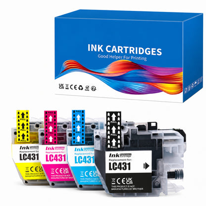 Brother LC431XL Ink Cartridge Full Set Compatible High Yield * 4