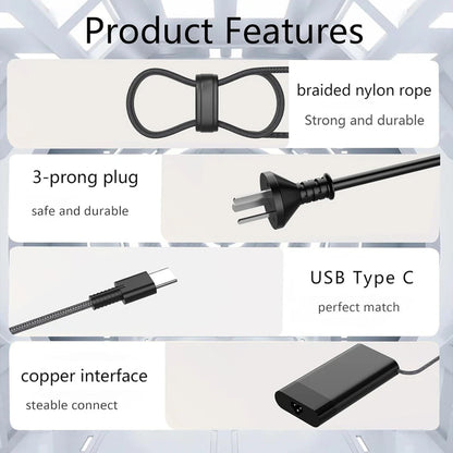 65W HP Laptop Charger USB C