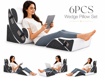 6PCS Orthopedic Bed Wedge Pillow Set