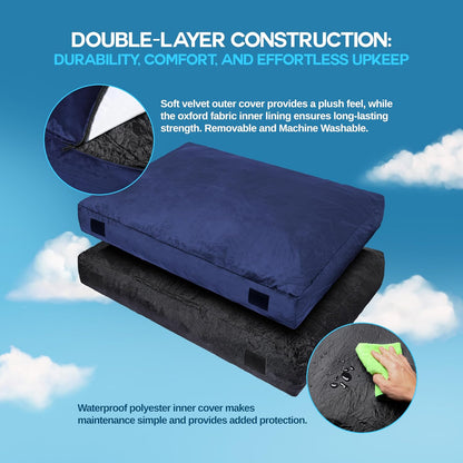 Sensory Crash Pad with Soft Velvet Cover
