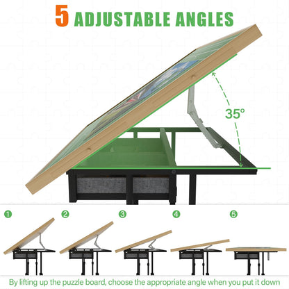 Jigsaw Puzzle Table Height Adjustable