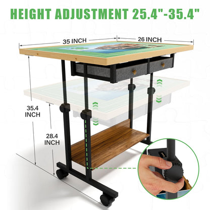 Jigsaw Puzzle Table Height Adjustable