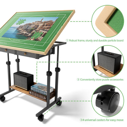 Jigsaw Puzzle Table Height Adjustable