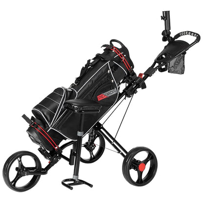 3 Wheel Golf Trundler – 3 Wheel Golf Push Cart Lightweight