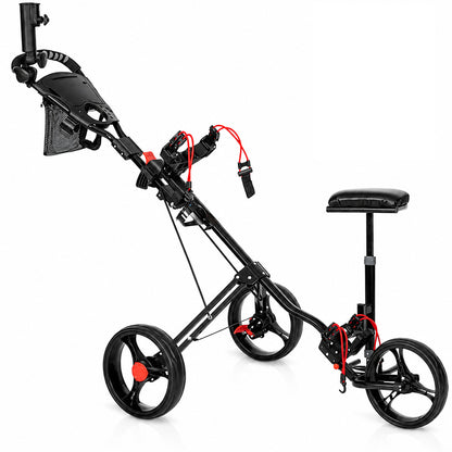 3 Wheel Golf Trundler – 3 Wheel Golf Push Cart Lightweight