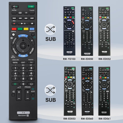 Sony TV Remote Control Universal Replacement for Sony Bravia TV RM Series