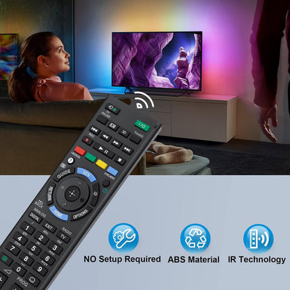 Sony TV Remote Control Universal Replacement for Sony Bravia TV RM Series