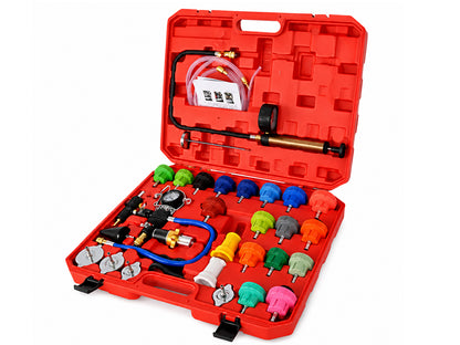 34pcs Radiator Pump Cooling System Pressure Tester Vacuum Purge Kit