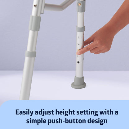 Adjustable Tub Transfer Bench with Armrest and Backrest