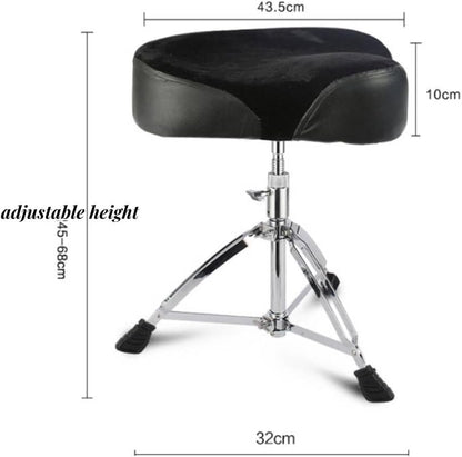 Drum Stool Saddle Throne Double Braced Tripod Base