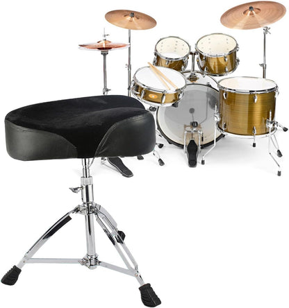 Drum Stool Saddle Throne Double Braced Tripod Base