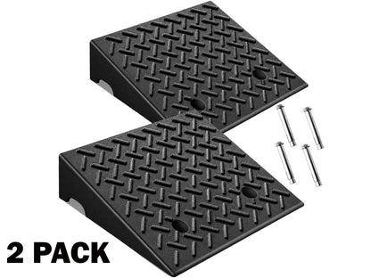 Rubber Curb Ramp 2 Piece Set 48x32cm - Black