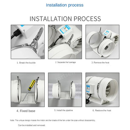 Inline Extractor Fan Exhaust Duct Fan 200mm