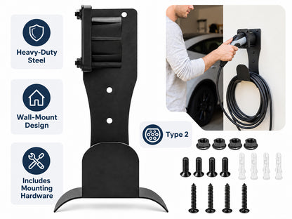 EV Charger Holder Wall Mount Type 2