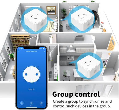 Tuya WiFi Smart Plug – 16A Smart Socket with App & Voice Control