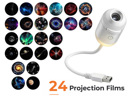 USB Galaxy Projector Night Light - 24 Slides