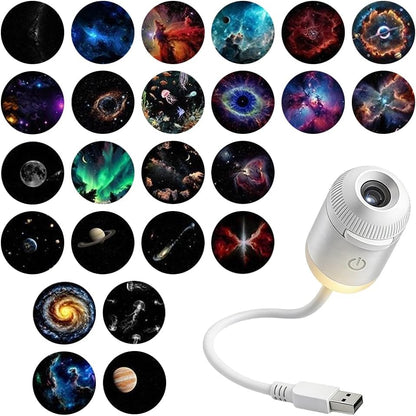 USB Galaxy Projector Night Light - 24 Slides