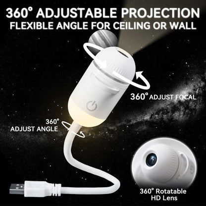 USB Galaxy Projector Night Light - 24 Slides