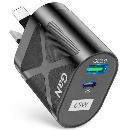 65W 2 Port GaN Super Fast PD Phone Charger