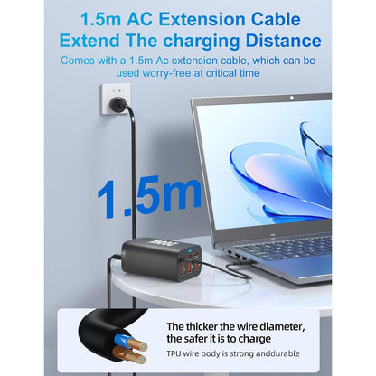 200W 6 Port GaN Super Fast PD Phone Charger