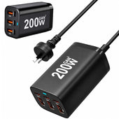 200W 6 Port GaN Super Fast PD Phone Charger