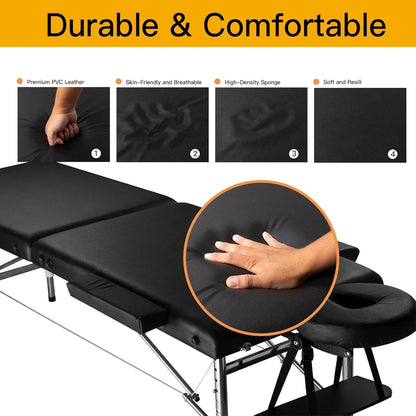 Portable Folding Massage Table 300kg Capacity